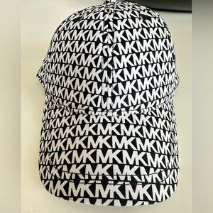 Michael Kors Monogram Black and White Cap
